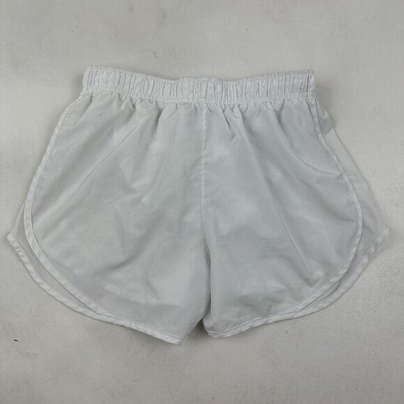 Nike Dri-Fit Tempo Brief-Lined Running Shorts White Womens Size S 100% Polyester - Picture 7 of 8